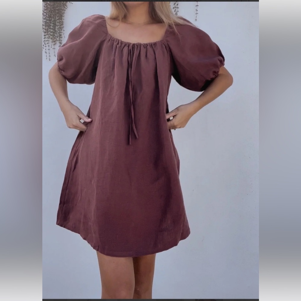 Marlow and Mae Grace Linen Dress